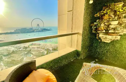 Apartment - 2 Bedrooms - 3 Bathrooms for rent in Rimal 3 - Rimal - Jumeirah Beach Residence - Dubai