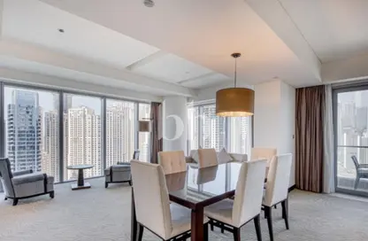 شقة - 3 غرف نوم - 2 حمامات للايجار في جي دبليو ماريوت هوتيل مارينا - دبي مارينا - دبي