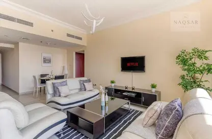 صورة لـ غرفة المعيشة / غرفة الطعام شقة - غرفة نوم - 2 حمامات للايجار في 1 ليك شور - أبراج بحيرة الجميرا - دبي ، صورة رقم 1