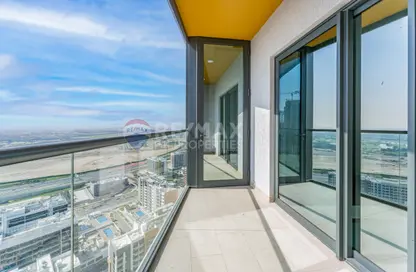 Balcony image for: Apartment - 1 Bedroom - 2 Bathrooms for rent in Waves Grande - Sobha Hartland - Mohammed Bin Rashid City - Dubai, Image 1