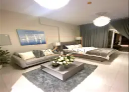 Living Room image for: Apartment - 1 Bathroom for sale in Kappa Acca 3 - Dubai South (Dubai World Central) - Dubai, Image 1