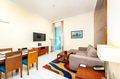 النزل و الشقق الفندقية - 2 غرف نوم - 2 حمامات للايجار في تريبان للاجنحة الفندقية لفخر الدين - مدينة دبي الرياضية - دبي