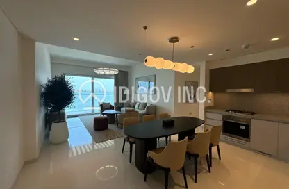 Apartment - 2 Bedrooms - 2 Bathrooms for rent in Grand Bleu Tower 2 - EMAAR Beachfront - Dubai Harbour - Dubai