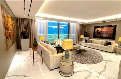 صورة لـ غرفة المعيشة شقة - 4 غرف نوم - 7 حمامات للبيع في زا اس تاور - مدينة دبي للانترنت - دبي ، صورة رقم 1
