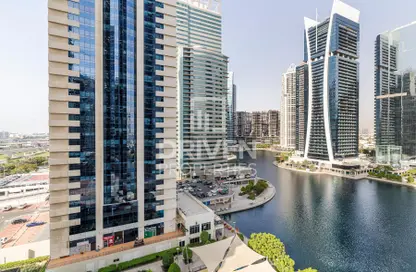 Apartment - 1 Bedroom - 2 Bathrooms for rent in Green Lakes Towers - JLT Cluster S - Jumeirah Lake Towers - Dubai