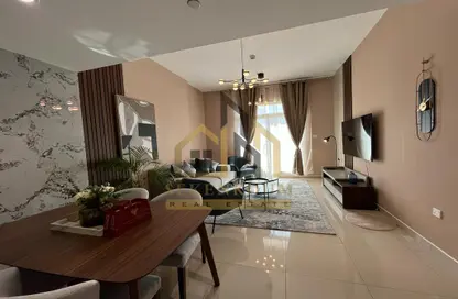 صورة لـ غرفة المعيشة / غرفة الطعام شقة - غرفة نوم - 2 حمامات للبيع في اطلاله ريزيدينس - مجمع دبي ريزيدنس - دبي ، صورة رقم 1