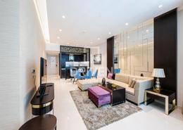 صورةغرفة المعيشة / غرفة الطعام لـ: شقة - 2 غرف نوم - 3 حمامات للكراء في برج أبر كريست - دبي وسط المدينة - دبي, صورة 1