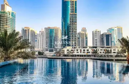 Pool image for: Apartment - 1 Bedroom - 2 Bathrooms for sale in Bonaire Tower - Park Island - Dubai Marina - Dubai, Image 1