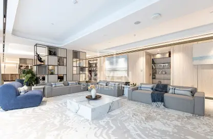 Living Room image for: Penthouse - 5 Bedrooms - 7 Bathrooms for rent in Dubai Marina Moon - Dubai Marina - Dubai, Image 1