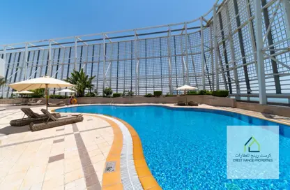 Pool image for: Apartment - 3 Bedrooms - 4 Bathrooms for rent in Al Ain Tower - Khalidiya Street - Al Khalidiya - Abu Dhabi, Image 1