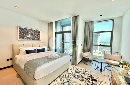 Room / Bedroom image for: Apartment - 1 Bathroom for sale in 15 Northside - Tower 1 - 15 Northside - Business Bay - Dubai, Image 1