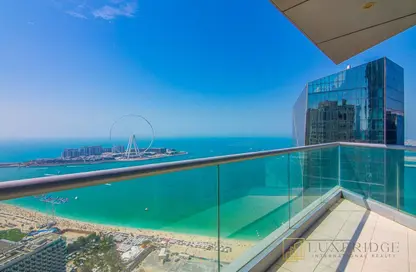 Apartment - 3 Bedrooms - 4 Bathrooms for rent in Al Fattan Marine Tower - Al Fattan Marine Towers - Jumeirah Beach Residence - Dubai