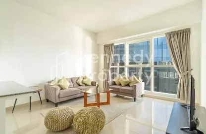 Living Room image for: Apartment - 1 Bedroom - 1 Bathroom for rent in Marina Bay - City Of Lights - Al Reem Island - Abu Dhabi, Image 1