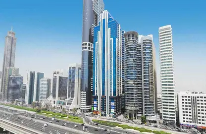 Outdoor Building image for: Office Space - Studio - 2 Bathrooms for sale in Latifa Tower - Sheikh Zayed Road - Dubai, Image 1