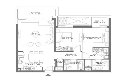 Apartment - 2 Bedrooms - 2 Bathrooms for sale in Seagate Building 1 - Seagate - Mina Rashid - Dubai