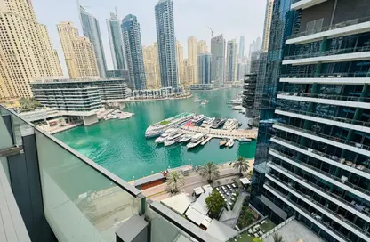 شقة - غرفة نوم - 2 حمامات للايجار في A برج سيلفرين - سيلفيرين - دبي مارينا - دبي