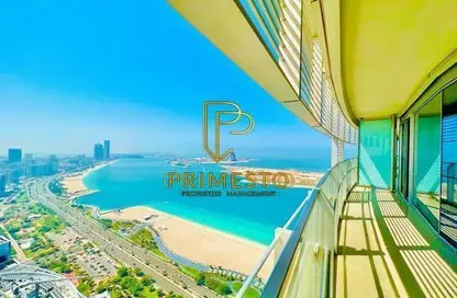 شقة - 3 غرف نوم - 4 حمامات للايجار في برج بينونة 2 - شارع الكورنيش - أبوظبي
