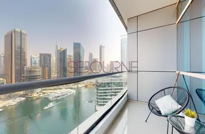 Balcony image for: Apartment - 1 Bedroom - 2 Bathrooms for rent in Bay Central West - Bay Central - Dubai Marina - Dubai, Image 1