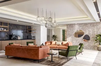 Living Room image for: Apartment - 1 Bathroom for sale in Azizi Venice - Dubai South (Dubai World Central) - Dubai, Image 1