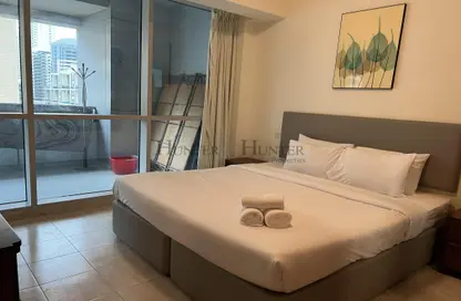 شقة - غرفة نوم - 1 حمام للايجار في A - برج الأمواج - برج الأمواج - دبي مارينا - دبي