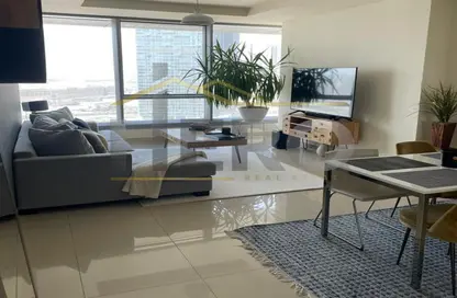 Living / Dining Room image for: Apartment - 1 Bedroom - 1 Bathroom for sale in Sun Tower - Shams Abu Dhabi - Al Reem Island - Abu Dhabi, Image 1