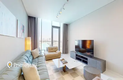 Living Room image for: Apartment - 1 Bedroom - 1 Bathroom for rent in Residences 16 - District One - Mohammed Bin Rashid City - Dubai, Image 1
