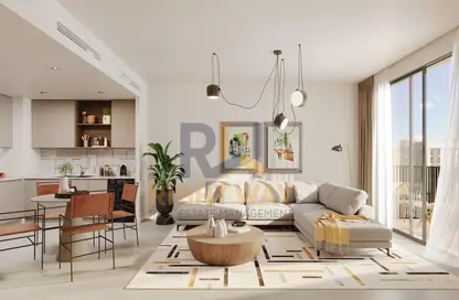 Living / Dining Room image for: Apartment - 2 Bedrooms - 2 Bathrooms for sale in Reeman Living - Al Shamkha - Abu Dhabi, Image 1