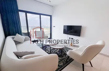 Living Room image for: Apartment - 3 Bedrooms - 3 Bathrooms for rent in Binghatti Creek - Al Jaddaf - Dubai, Image 1