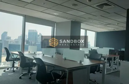 Business Centre - Studio - 2 Bathrooms for rent in The Binary Tower - Business Bay - Dubai