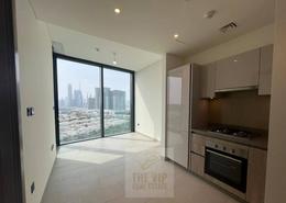 Kitchen image for: Apartment - 1 bedroom - 2 bathrooms for rent in Sobha Hartland Waves - Sobha Hartland - Mohammed Bin Rashid City - Dubai, Image 1