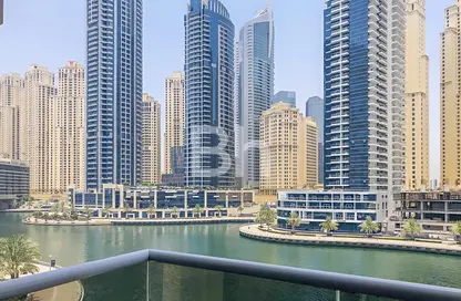 شقة - غرفة نوم - 2 حمامات للايجار في شقق أورا هاربور السكنية والفندقية - دبي مارينا - دبي