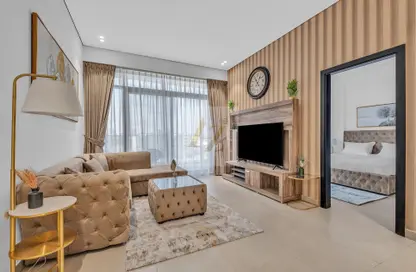 صورة لـ غرفة المعيشة شقة - غرفة نوم - 2 حمامات للايجار في ميكا ريسدنس - مدينة دبي للإنتاج (اي ام بي زد) - دبي ، صورة رقم 1