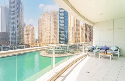 Apartment - 2 Bedrooms - 2 Bathrooms for rent in The Atlantic - Dubai Marina - Dubai