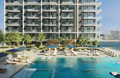 صورة لـ حوض سباحة شقة - 3 غرف نوم - 4 حمامات للبيع في قصر الشاطئ - إعمار بيتشفرونت - دبي هاربور - دبي ، صورة رقم 1