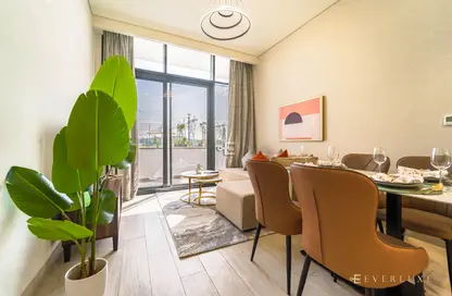 Living / Dining Room image for: Apartment - 1 Bedroom - 1 Bathroom for rent in AZIZI Riviera 32 - Meydan One - Meydan - Dubai, Image 1