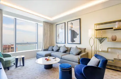 شقة - غرفة نوم - 2 حمامات للايجار في برج النخيل - نخلة جميرا - دبي