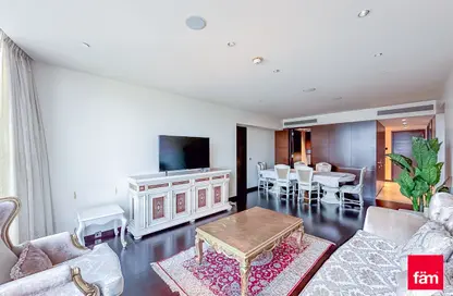 Living / Dining Room image for: Apartment - 2 Bedrooms - 3 Bathrooms for sale in Burj Khalifa - Burj Khalifa Area - Downtown Dubai - Dubai, Image 1