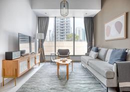 Living Room image for: Apartment - 1 bedroom - 2 bathrooms for rent in Silverene Tower A - Silverene - Dubai Marina - Dubai, Image 1