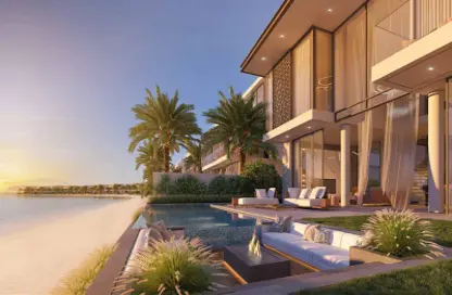 Pool image for: Villa - 6 Bedrooms - 7 Bathrooms for sale in Garden Homes - Palm Jebel Ali - Dubai, Image 1