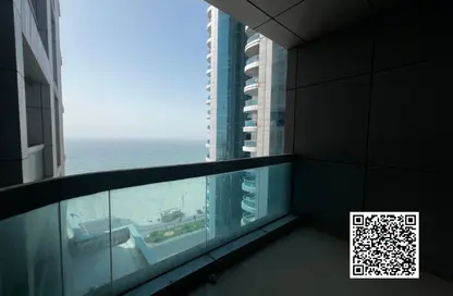 Apartment - 2 Bedrooms - 2 Bathrooms for rent in Corniche Tower - Ajman Corniche Road - Ajman