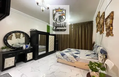 Room / Bedroom image for: Apartment - 1 Bathroom for rent in Oasis Tower - Al Rashidiya 1 - Al Rashidiya - Ajman, Image 1