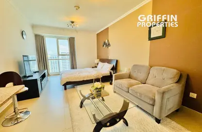 Apartment - Studio - 1 Bathroom for rent in Goldcrest Executive - JLT Cluster C - Jumeirah Lake Towers - Dubai