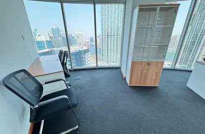 Office Space - Studio - 2 Bathrooms for rent in The Binary Tower - Business Bay - Dubai
