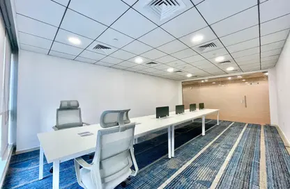 Office Space - Studio - 4 Bathrooms for rent in Hanging Garden Tower - Al Danah - Abu Dhabi