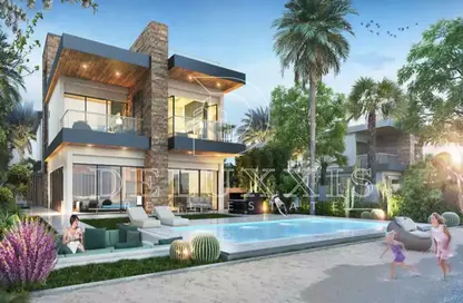 Villa - 6 Bedrooms - 7 Bathrooms for sale in Costa Brava at DAMAC Lagoons - Damac Lagoons - Dubai