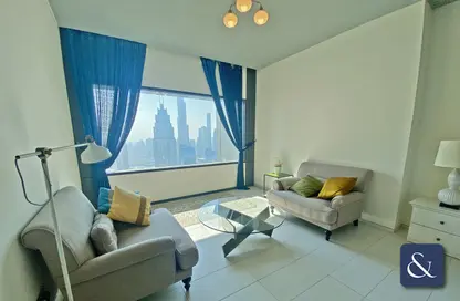 صورة لـ غرفة المعيشة شقة - غرفة نوم - 1 حمام للايجار في برج إندكس - مركز دبي المالي العالمي - دبي ، صورة رقم 1