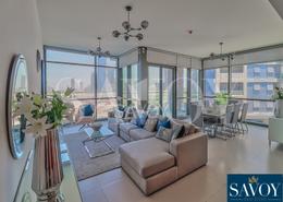 Living / Dining Room image for: Apartment - 3 bedrooms - 3 bathrooms for rent in Canal Residence - Al Reem Island - Abu Dhabi, Image 1