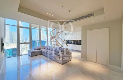 صورة لـ غرفة المعيشة شقة - غرفة نوم - 2 حمامات للايجار في برج ذا باد - الخليج التجاري - دبي ، صورة رقم 1