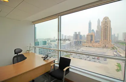 Office Space - Studio - 2 Bathrooms for rent in Concord Tower - Dubai Media City - Dubai