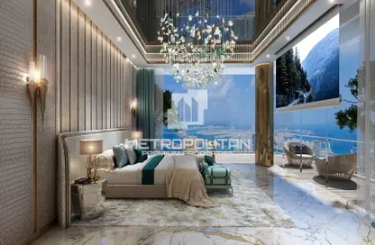 Room / Bedroom image for: Apartment - 3 Bedrooms - 3 Bathrooms for sale in Tower B - Damac Bay - Dubai Harbour - Dubai, Image 1